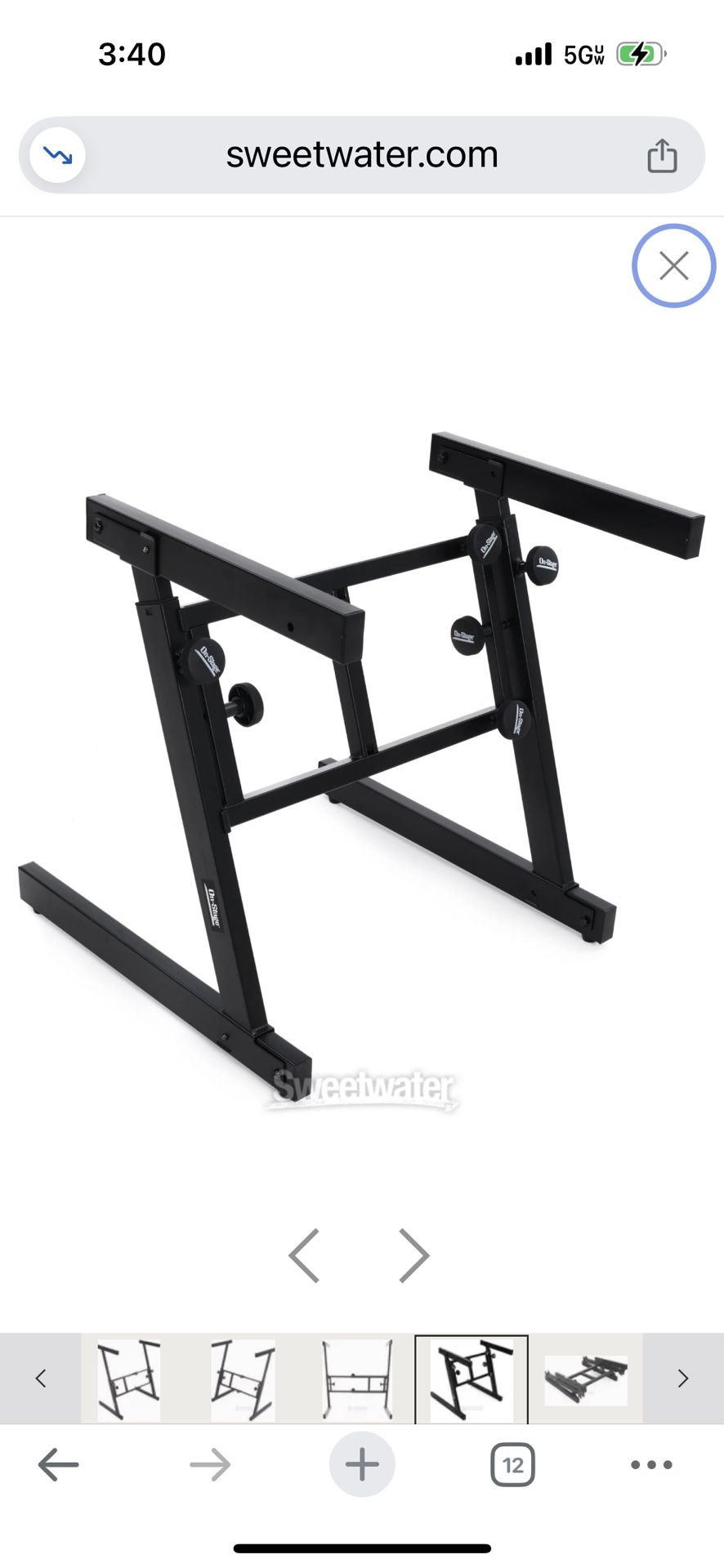 ON STAGE KEYBOARD / CONTROLLER STAND