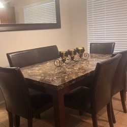 Dining Table Set w/ 6 Chairs –