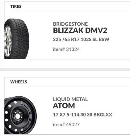 4 x Winter Tires for Sale - Barely Used