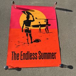 Vintage Surfing Large Endless Summer Poster Surfboard!