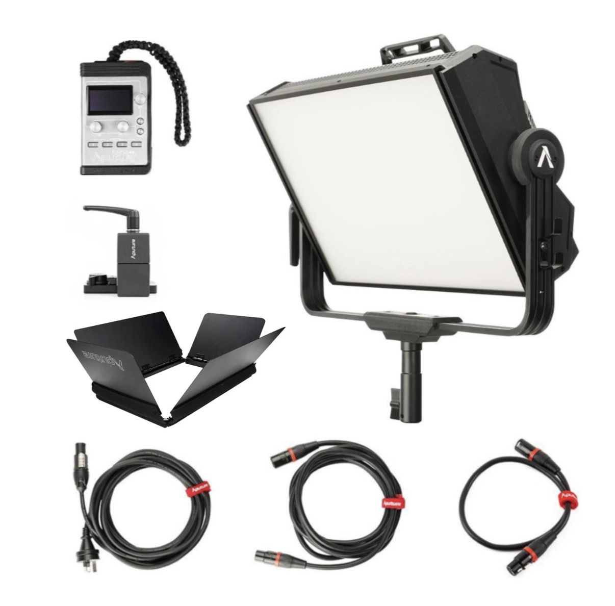 Aputure Nova P300C 300W RGBWW LED Soft Light Panel with P300C Barndoors Bundle