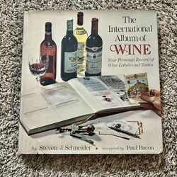 The International Album of Wine (Hardcover) — Vintage Wine Labels & Tasting Record Book + Reference Guide