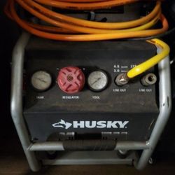 Husky 4.5 Gal. Portable Electric-Powered Silent Air Compressor