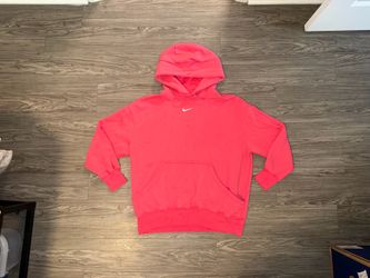 Nike DQ5860-629 Sportswear Phoenix Fleece Oversized Hoodie Pink Womens Sz L