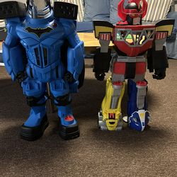 Batman and Megazord Power Ranger toys