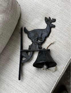 Vintage Cast Iron Deer Bell