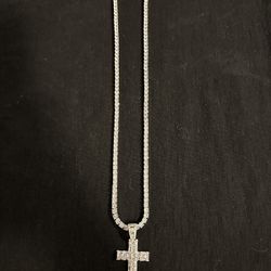 Gold Godz Tennis Chain And Pendant 