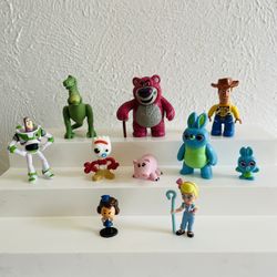 Disney Pixar Toy Story Figurine Lot Of 10