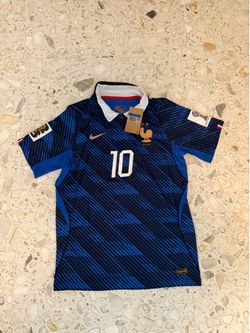 Kylian Mbappé #10 Size M France Blue & Black World Cup Soccer Jersey