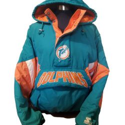 Vintage 90s Miami Dolphins NFL Proline Starter Jacket