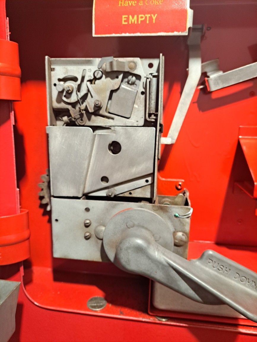 Vintage 10 Cent Floor Model Coca Cola Vendorlator Machine