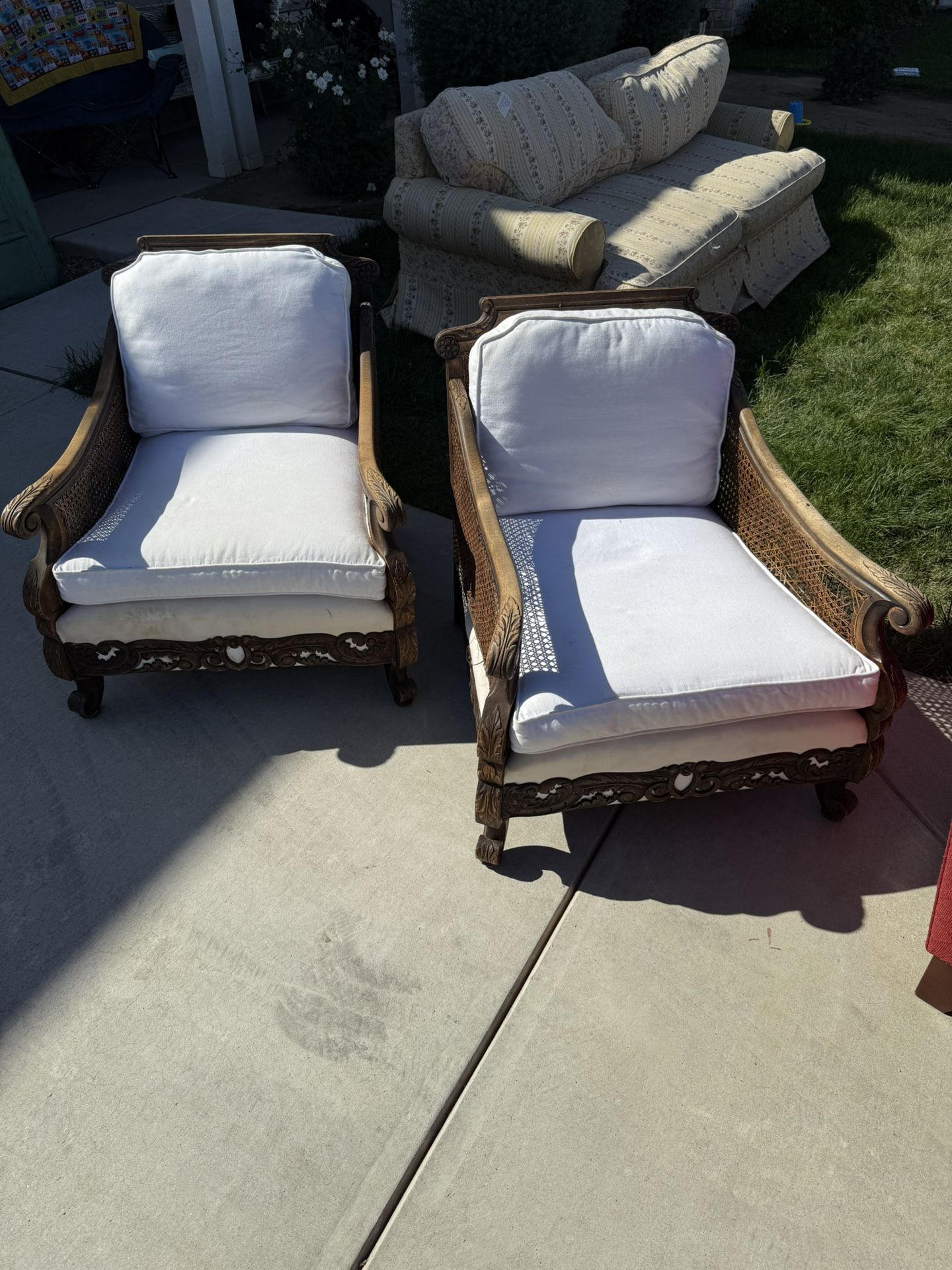 Antique Whicker Chairs