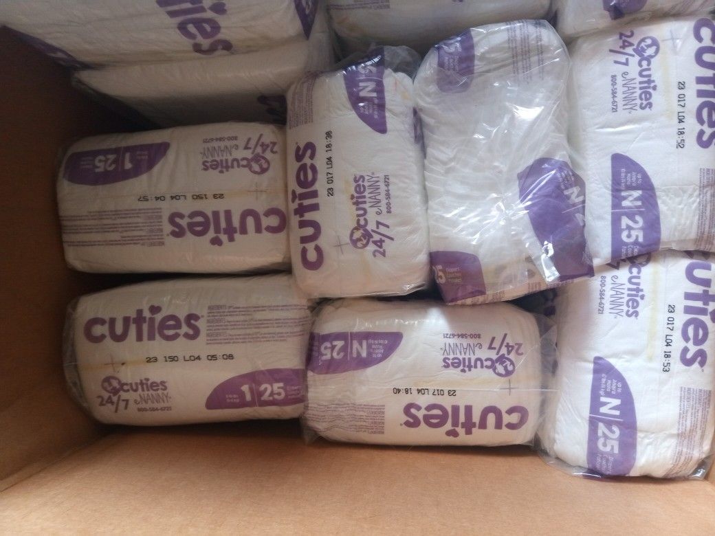 New Born And Size 1 Diapers