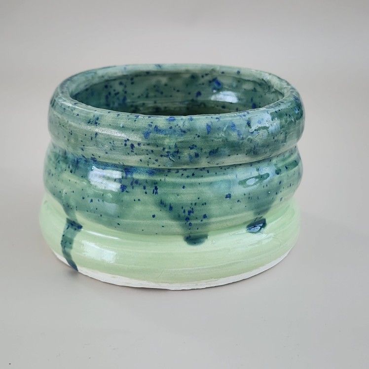 Handmade Ceramic Succulent Planter - Dripping Honey Design - New