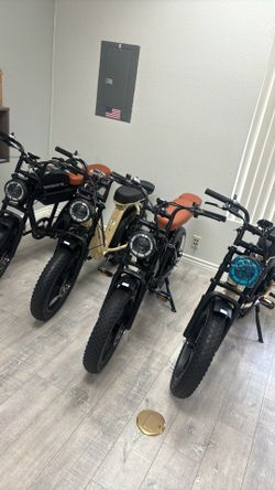 Assembled moped style ebike 699 out the door
