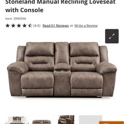 Ashley Reclining Couch 