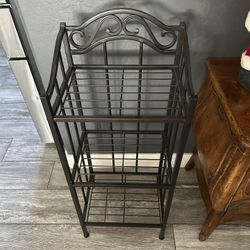 Black Rack For Pictures Or Storage 