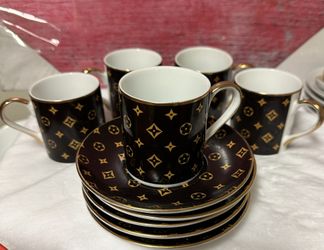 Coffee/Expresso Cup And Saucer Set Of 5