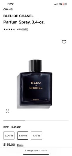 chanel bleu men's perfume 100ml