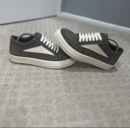 Rick Owens Brown Suede Men's Sneakers