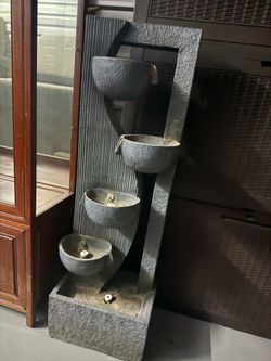 Tiered Stone-look Water Fountain