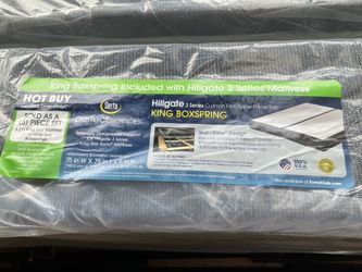 King Size Box Springs and Metal Frame