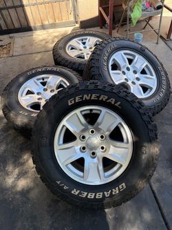 LT265/70/R17 GENERAL GRABBER & Chevy Silverado Wheels