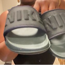 Black Matte Nike Slides