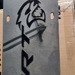 Dodge SRT Hellcat Stainless Steel License Plate (Chrome)