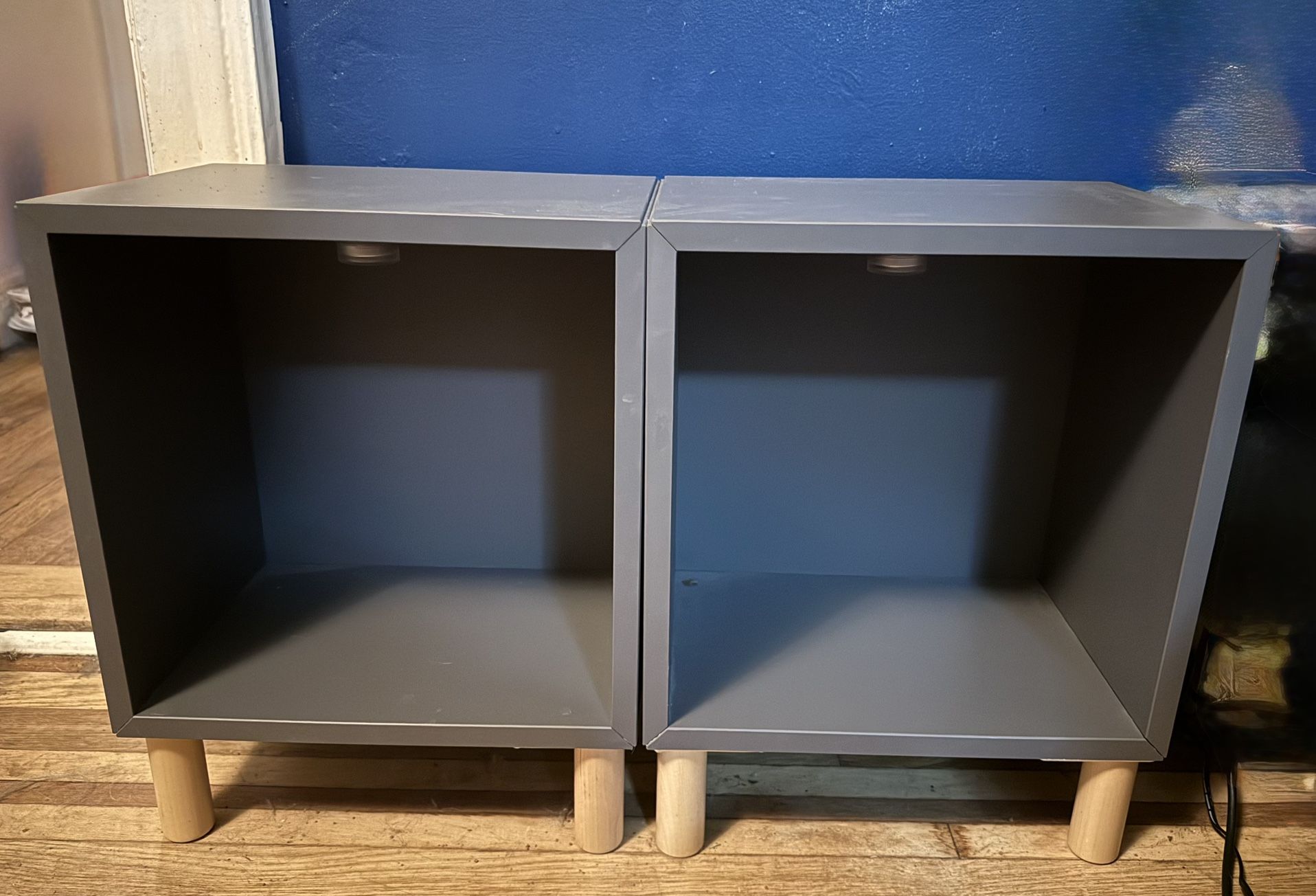 Gray/Green Cube Storage Unit - Set of 2