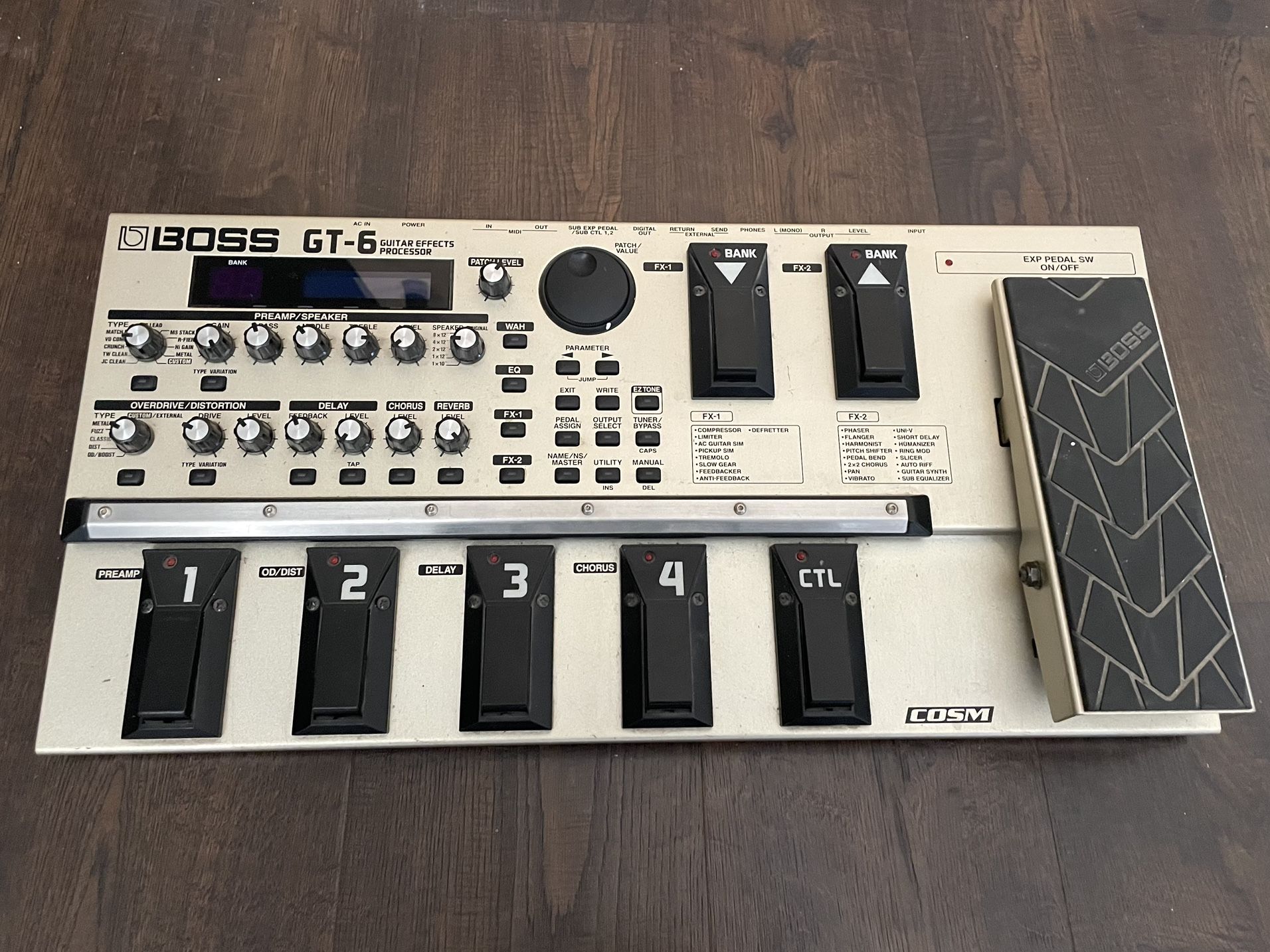 Boss GT-6 Guitar Effects Processor