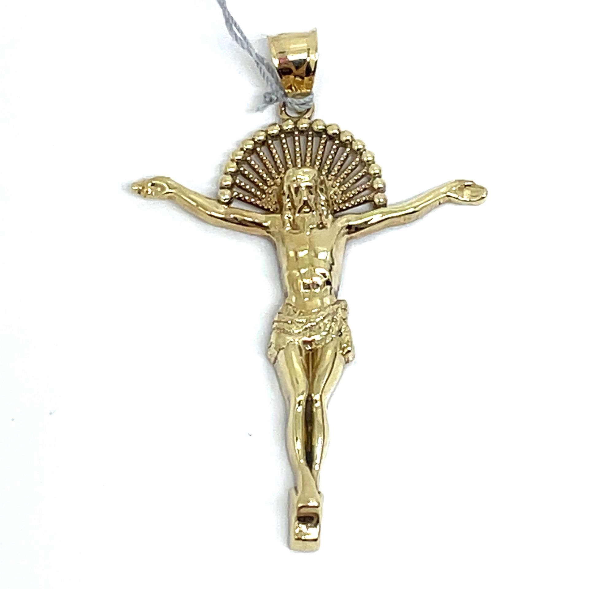10Kt Yellow Gold Open Arms Jesus Pendant 3.40g 193757/12