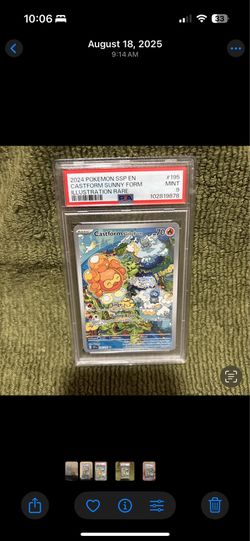 2024 Pokémon Surging Sparks Castform Illustration Rare PSA 9 Mint
