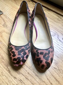 Cole Haan Leopard Calf-Hair Pink Shoes