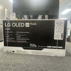 New LG OLED 55” TV 55BX Model 