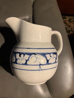 Dedham Pottery pitcher