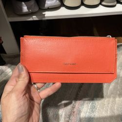 MATT & NAT PERLA VEGAN FLAT WALLET VINTAGE - CARDINAL NWTs