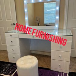 Furniture Vanity With Bluetooth And Led Lighe