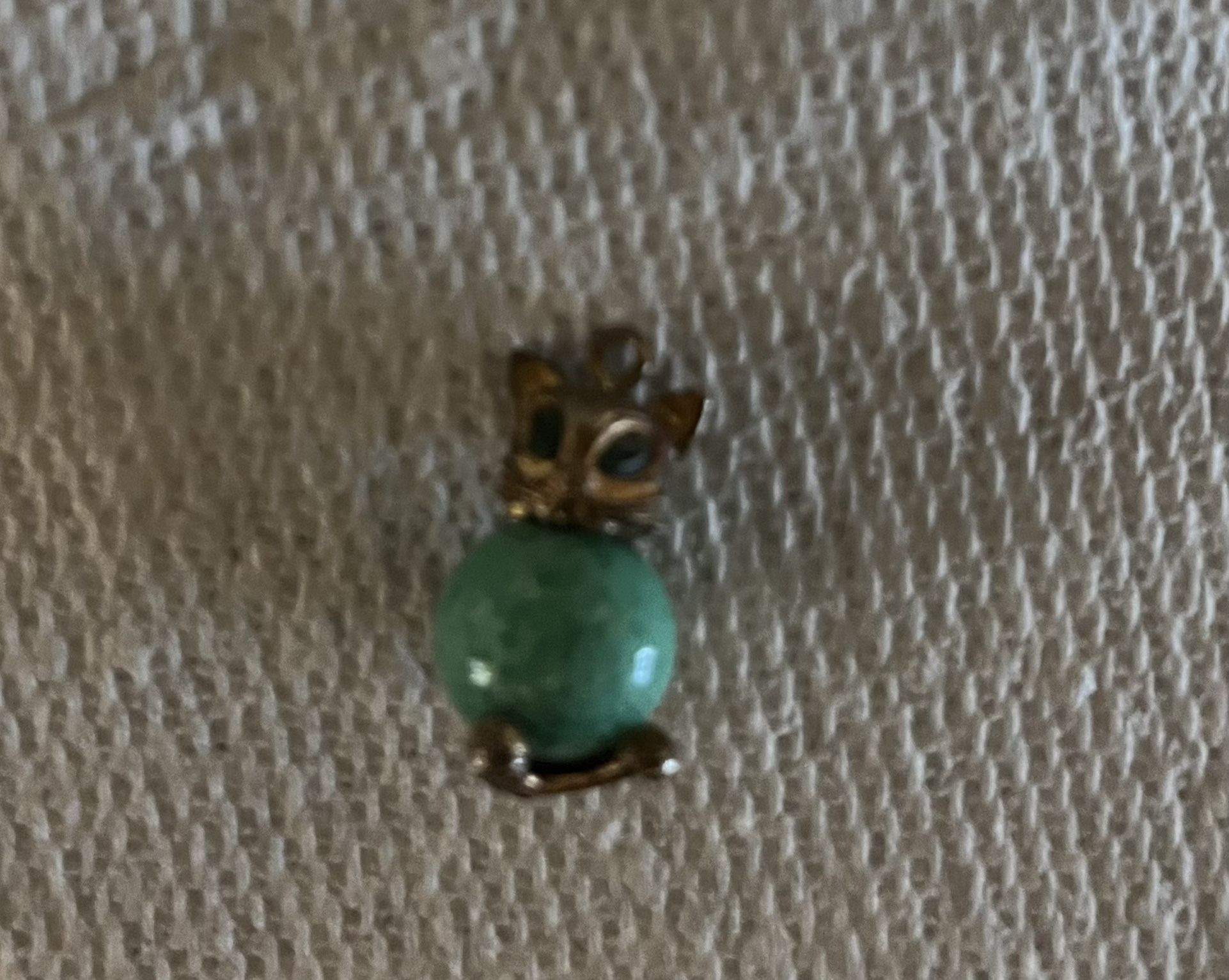 Vintage Monet Cat Charm 1960