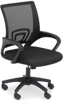 Athena Collection Computer Office Chair, Ergonomic Desk Chair with Rolling Wheels, Mesh Back Support and Height Adjustable, Small and Comfy for Home O