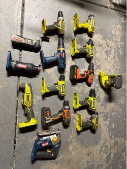 A set of various tools; batteries are not included.