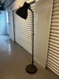 Large black floor lamp