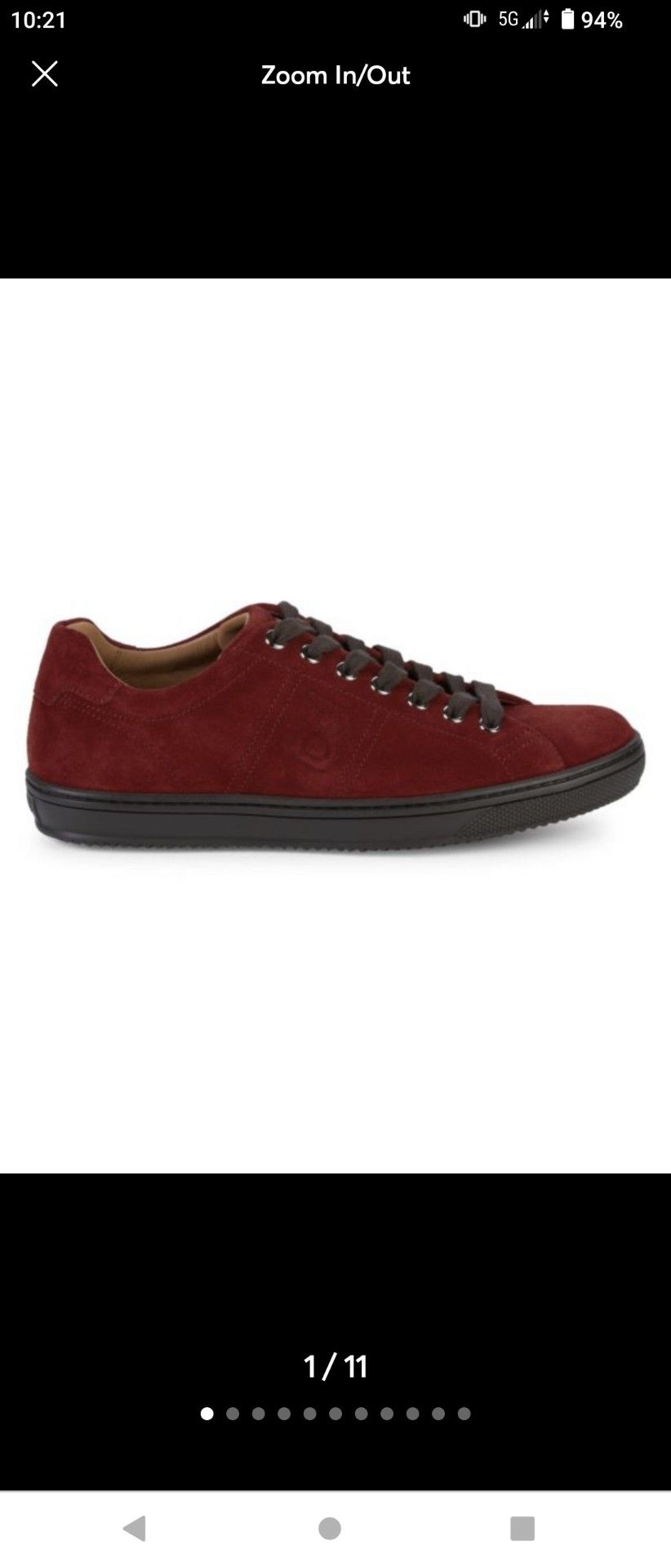 BALLY Orivel Lace-Up Suede Sneakers Shoes Bally Red Size 6 - RETAIL  $450