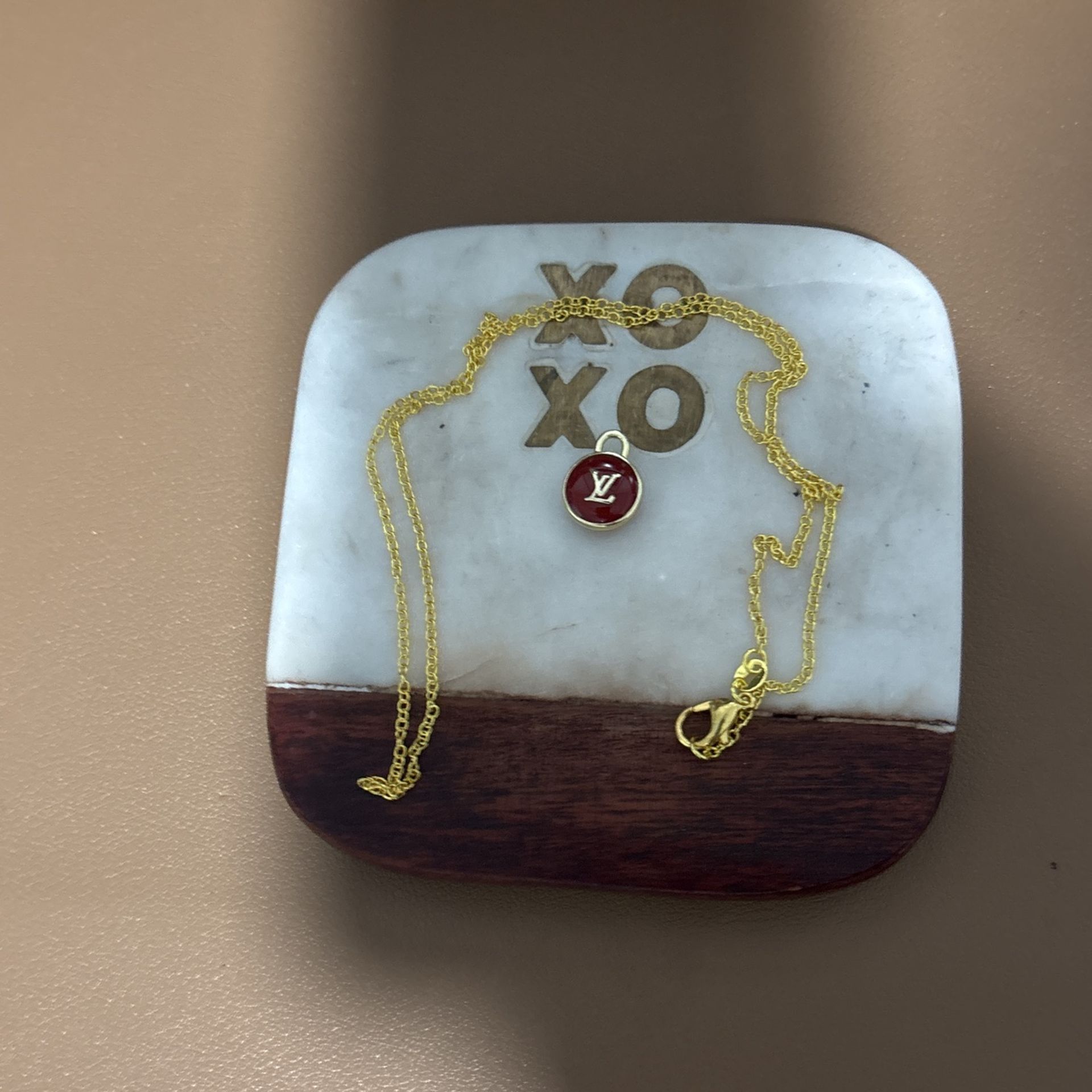 Novelty LV Gold Necklace 