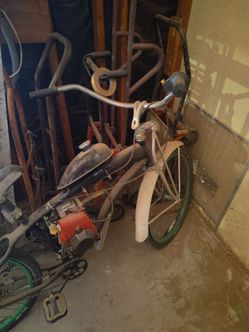Motorized Cruiser Bicycle with Gas Engine Kit