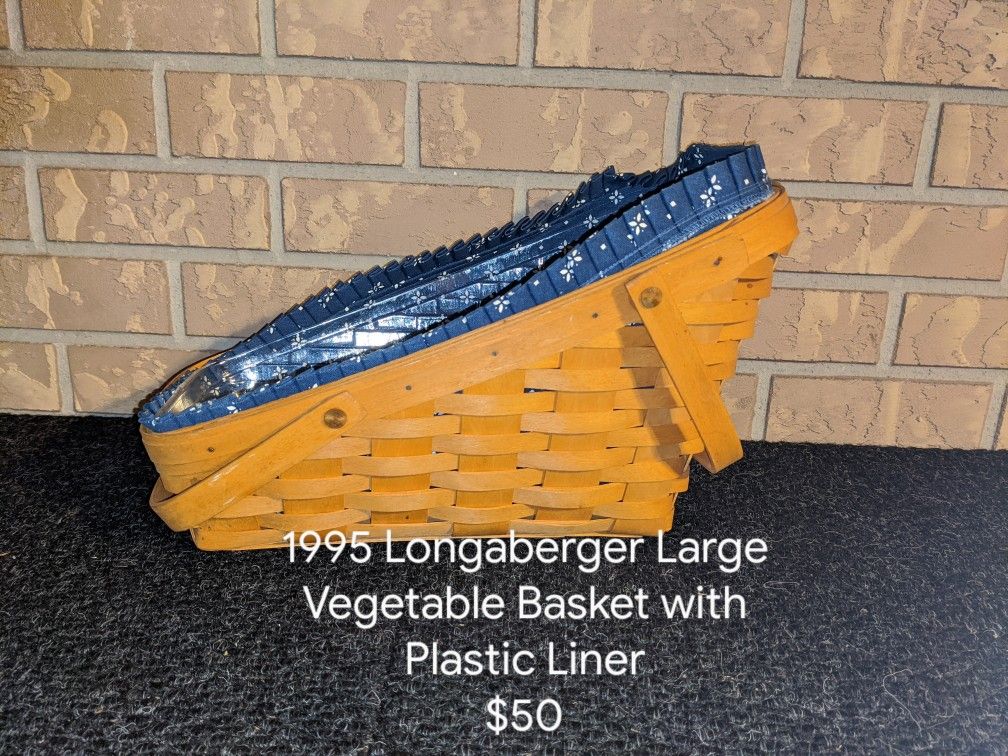 1995 Longaberger Large Vegetable Basket