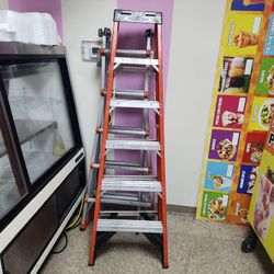 Werner 6 Ft Fiberglass Ladder A Frame 300 Lb Escalera De Tijera 300lb