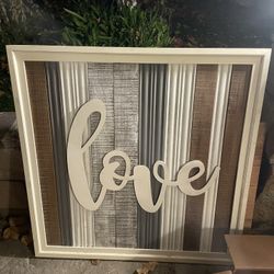 Large Love Wall Art