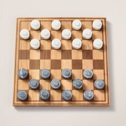 Wood & Marble Checkers Board Game from Hearth & Hand
