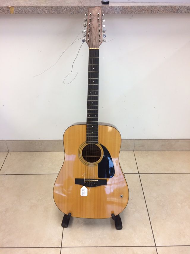 Fender Grand-II Series 12 Strings Acoustic/Electric Dreadnought Guitar Made in Korea